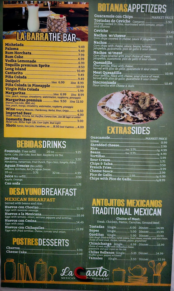 Menu La Casita Mexican Restaurant-4