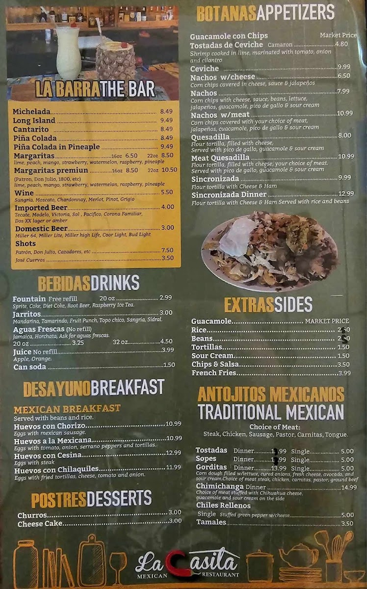 Menu La Casita Mexican Restaurant-6