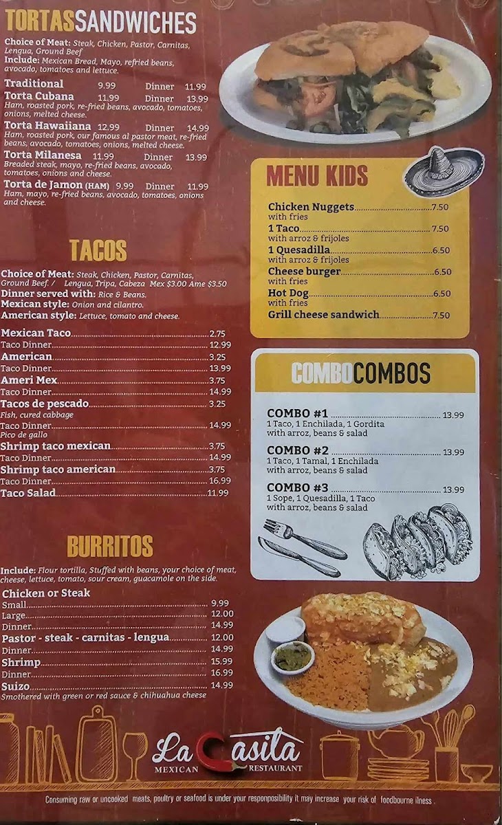 Menu La Casita Mexican Restaurant-8